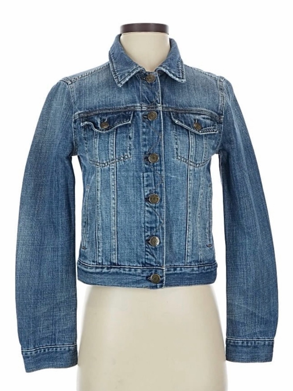 J. Crew Medium Blue Denim Trucker Jacket